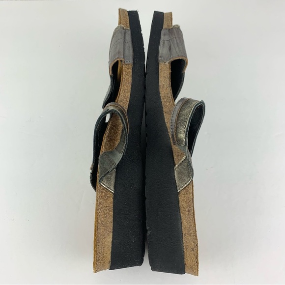 NAOT Kimberly Wedge Metallic Distressed Sandals EU42/L11 - Picture 11 of 11